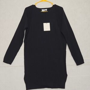 LEGOE HERITAGE Black Crepe Knit Batwing Mini Dress Size 1/L‎ AW23CBATDRNLK1